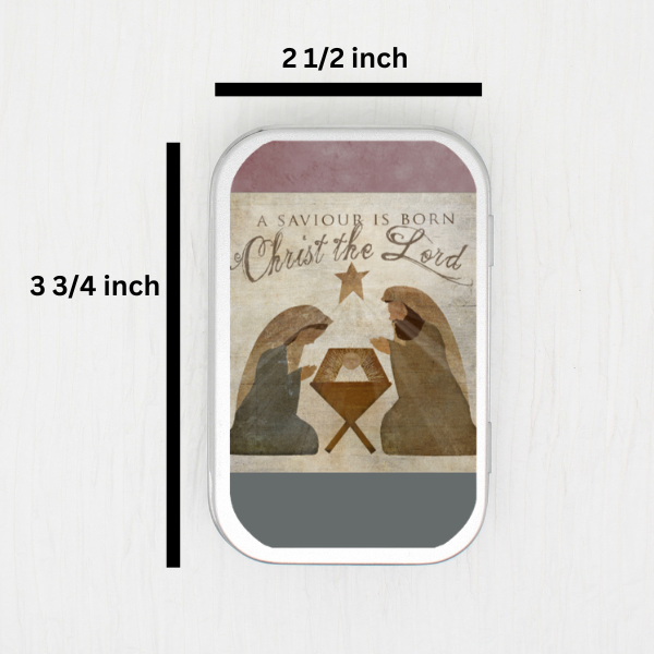 A Saviour Is Born Small Storage Tin