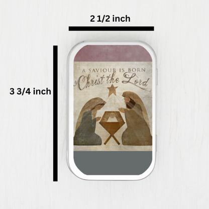 A Saviour Is Born Small Storage Tin