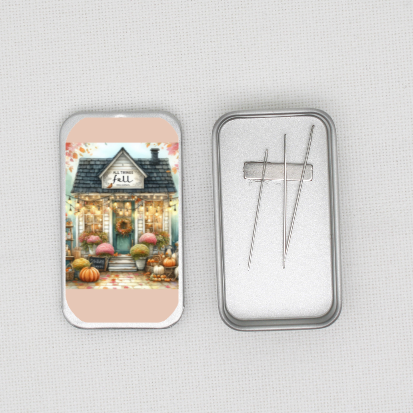 All Things Fall  Needle Tin