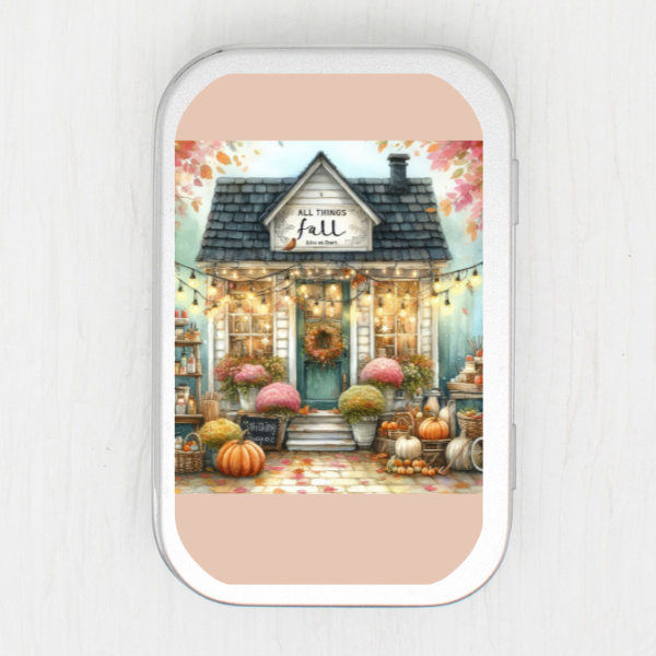 All Things Fall Small Storage Tin