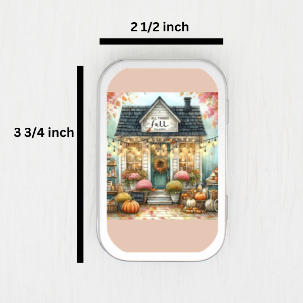 All Things Fall Small Storage Tin
