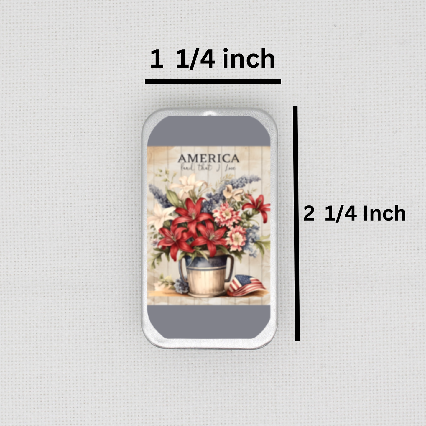 American Flowers Needle Tin