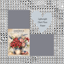 American Flowers Chart Place Keeper