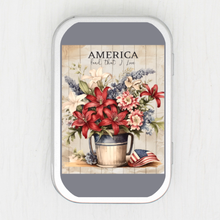 American Flowers Small Storage Tin