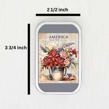 American Flowers Small Storage Tin
