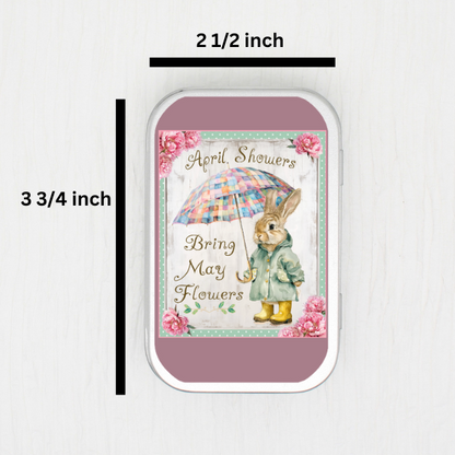 April Showers Small Storage Tin