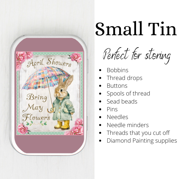 April Showers Small Storage Tin