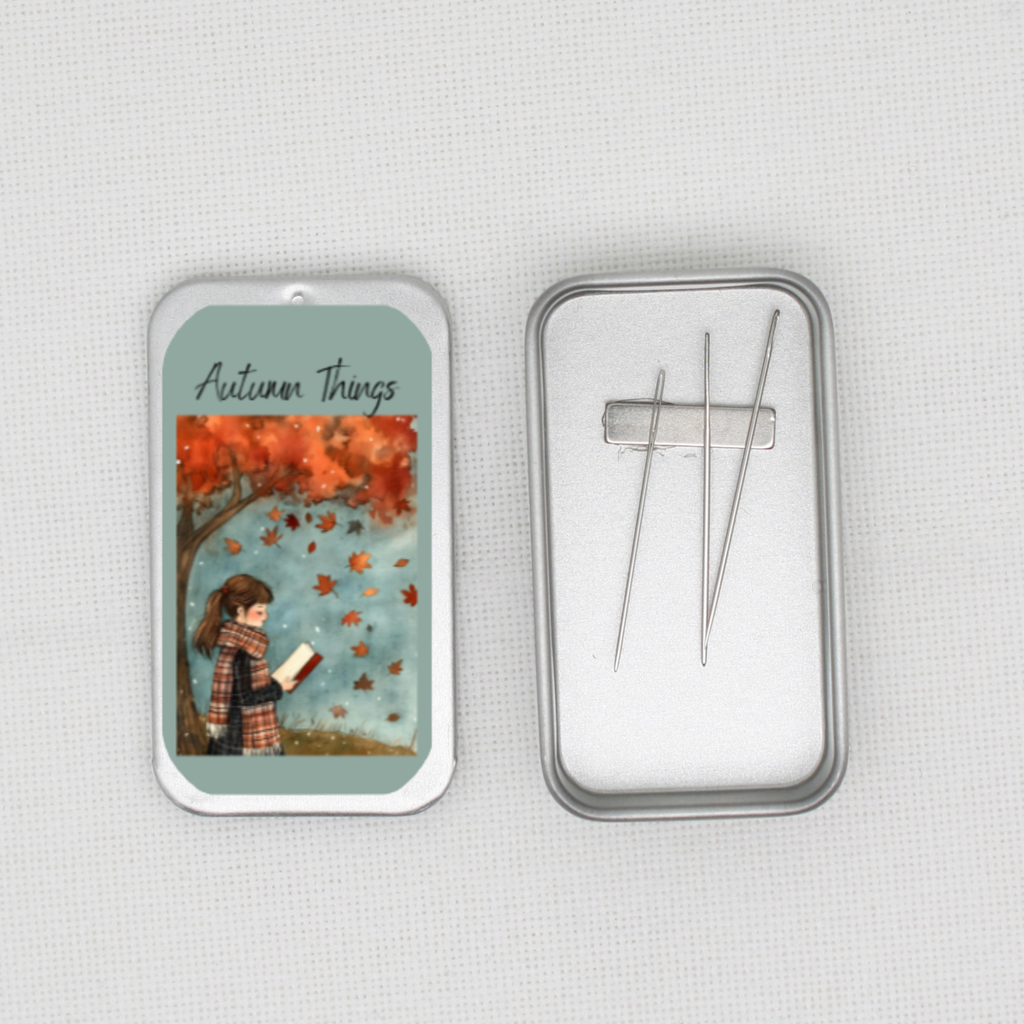Autumn Things Needle Tin