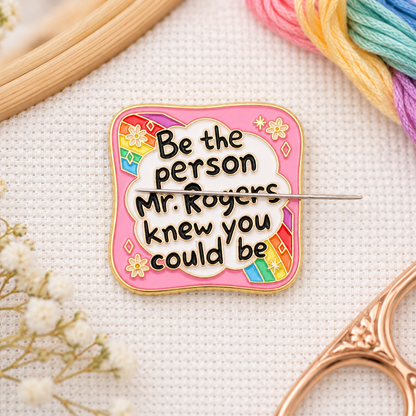 Be The Person Enamel Magnetic Needle Minder For Cross Stitch