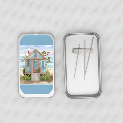 Beach Hut Needle Tin