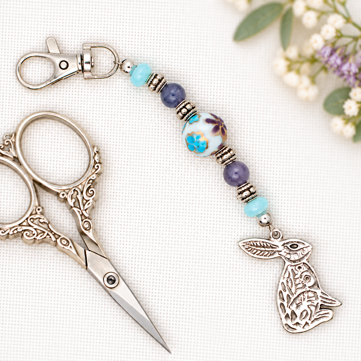 Bunny Scissor Fob