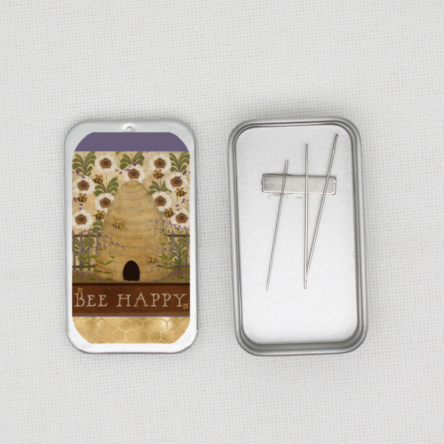 Bee Happy Needle Tin