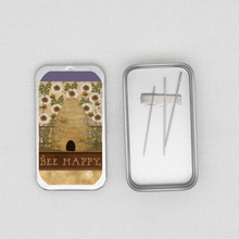 Bee Happy Needle Tin