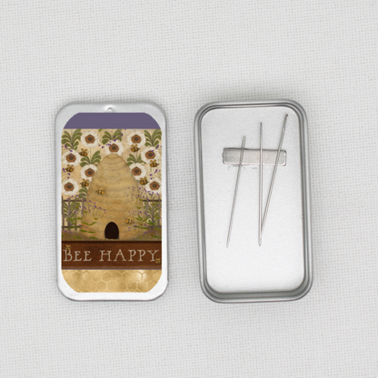 Bee Happy Needle Tin