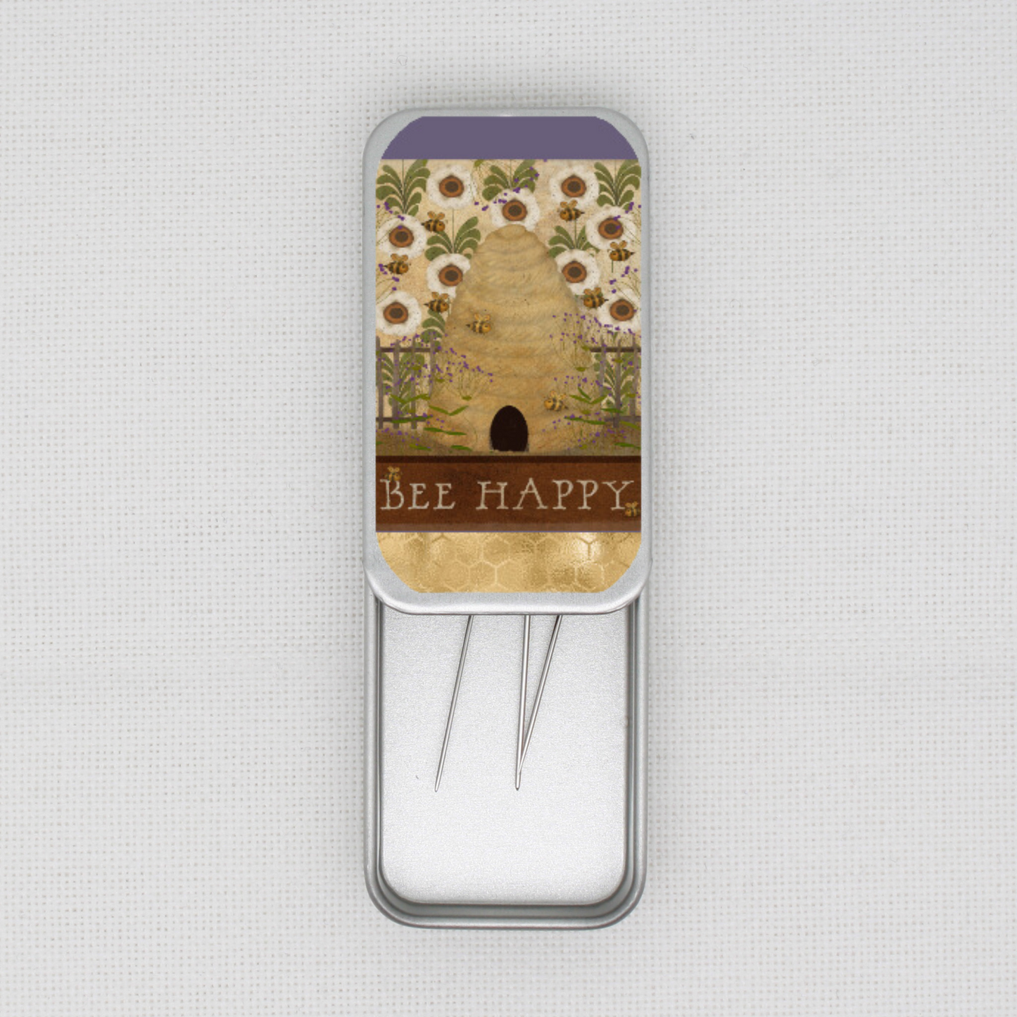 Bee Happy Needle Tin