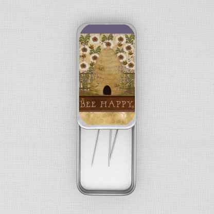 Bee Happy Needle Tin