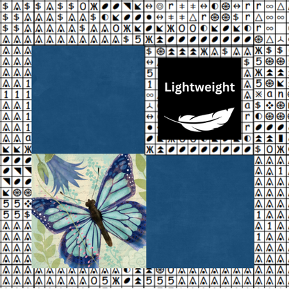 Blue Butterfly Chart Place Keeper