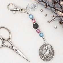 Raven Scissor Fob