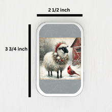 Christmas Sheep Small Storage Tin