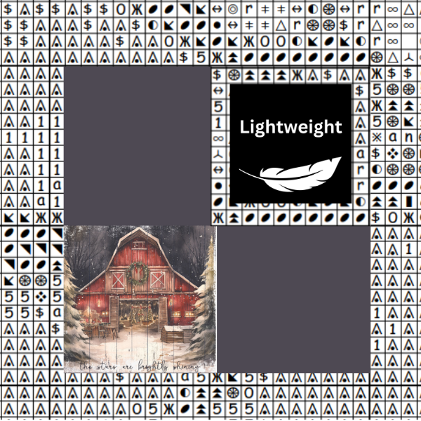Christmas Barn Chart Place Keeper