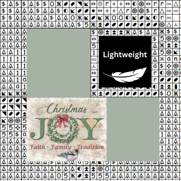 Christmas Joy Chart Place Keeper