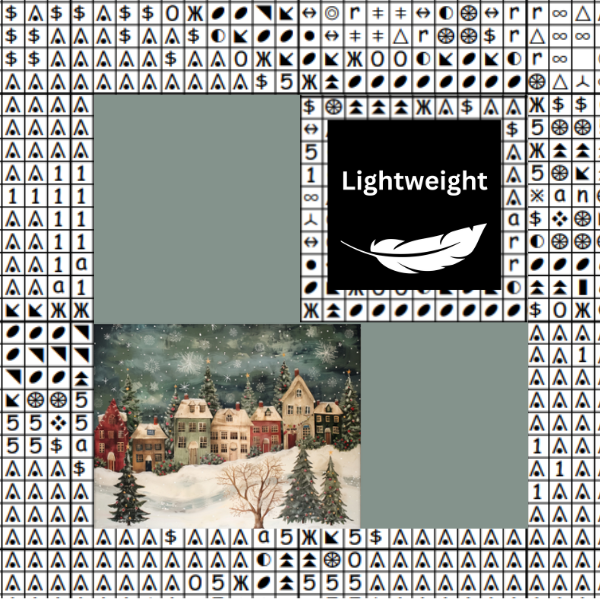 Christmas Village Chart Place Keeper