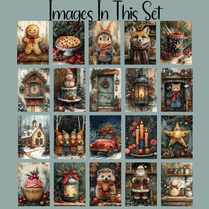 Christmas At Home Floss Cards. - Pack of 20 Cards