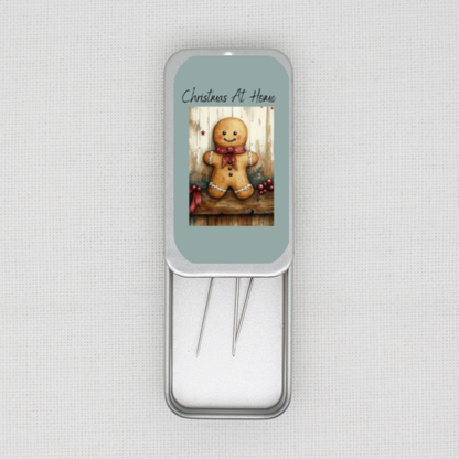 Christmas At Home Needle Tin