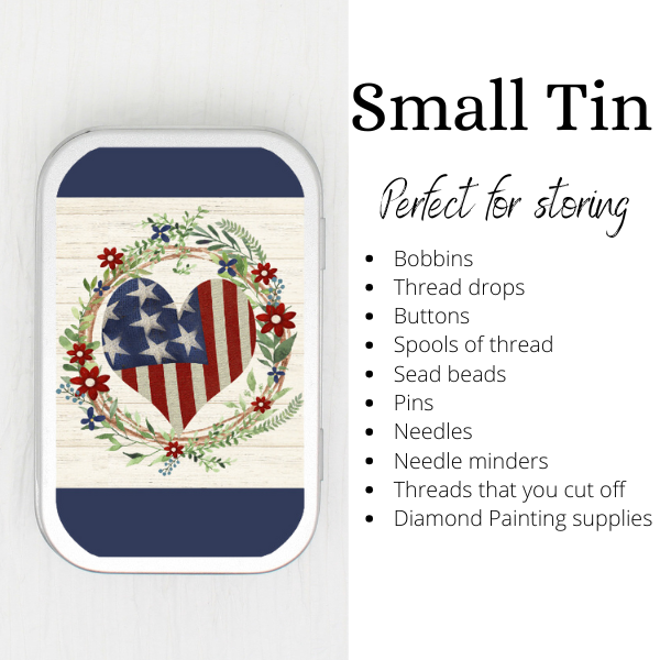 American Wreath Small Storage Tin