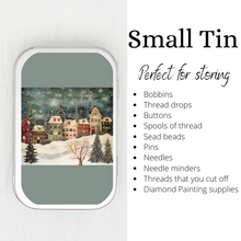 Christmas Village Small Storage Tin