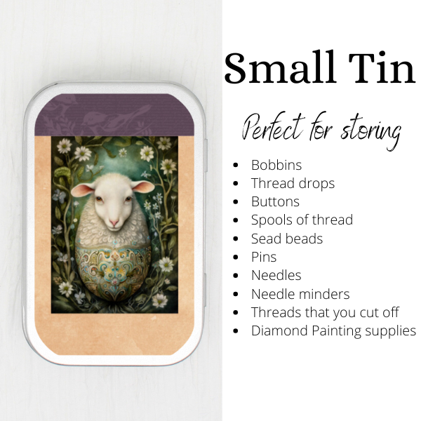 Golden Egg Animal Sheep Storage Tin