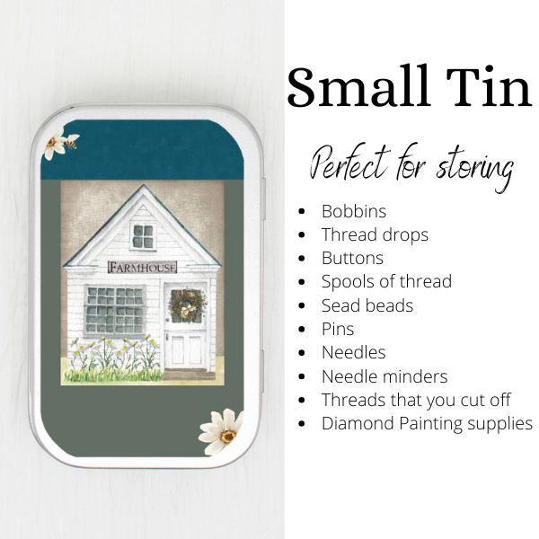 Farmhouse Small Storage Tin