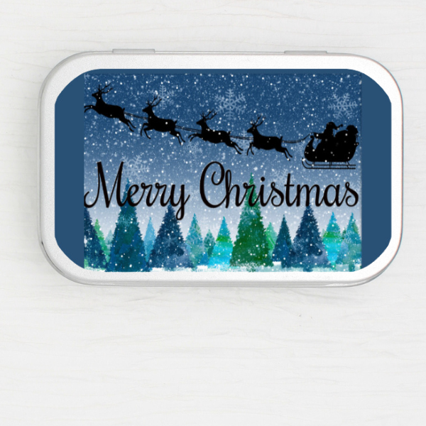 Merry Christmas Small Storage Tin