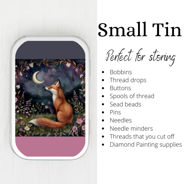 Night Fox Small Storage Tin
