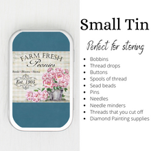 Peonies Small Storage Tin