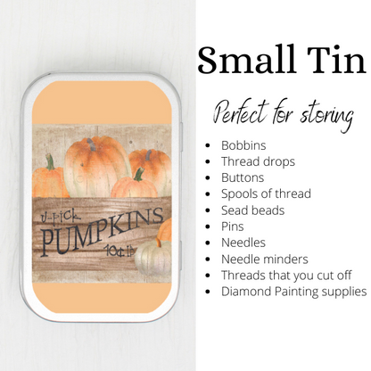 Pick Your Pumpkin Small Storage Tin