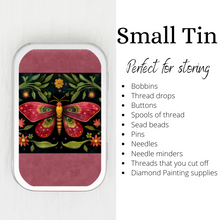 Red Moth Small Storage Tin