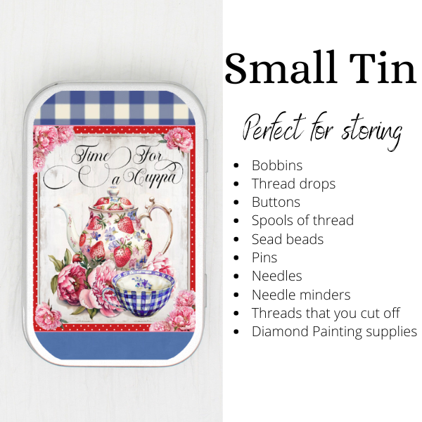 Time For Cuppa Small Storage Tin