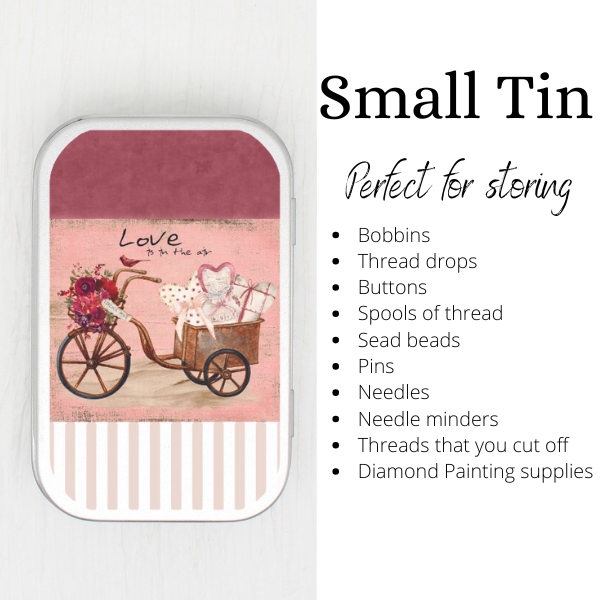 Valentine Bike Small Storage Tin
