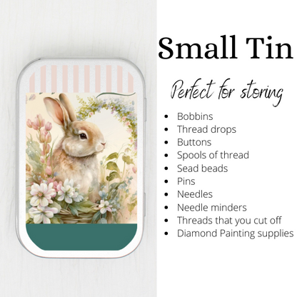 Welcome Bunny Small Storage Tin
