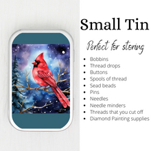 Winter Cardinal Small Storage Tin