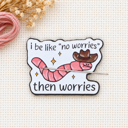 No Worries Acrylic Magnetic Needle Minder For Cross Stitch