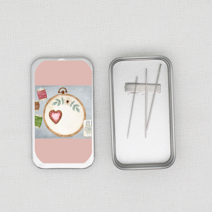 Cross Stitch And Embroidery Needle Tin