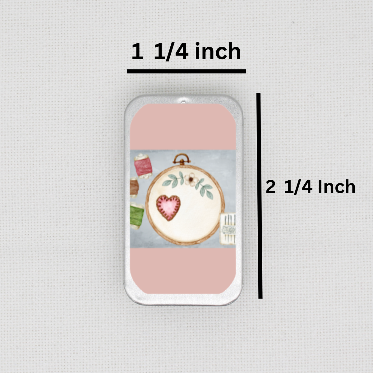 Cross Stitch And Embroidery Needle Tin