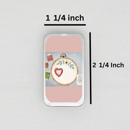 Cross Stitch And Embroidery Needle Tin