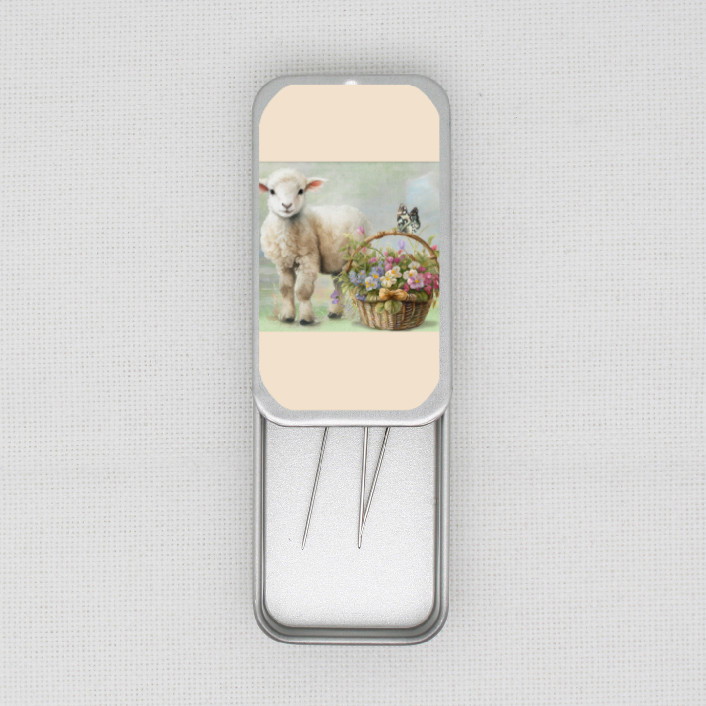 Easter Lamb Needle Tin