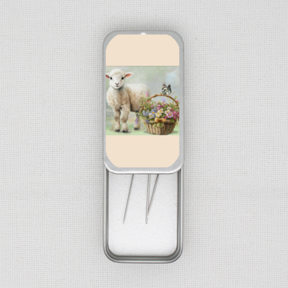Easter Lamb Needle Tin