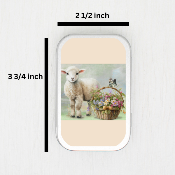 Easter Lamb Small Storage Tin