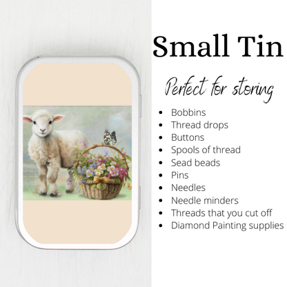 Easter Lamb Small Storage Tin