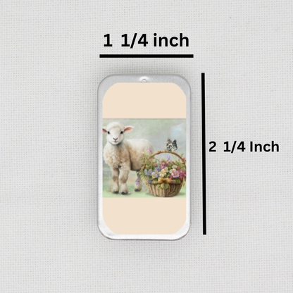 Easter Lamb Needle Tin